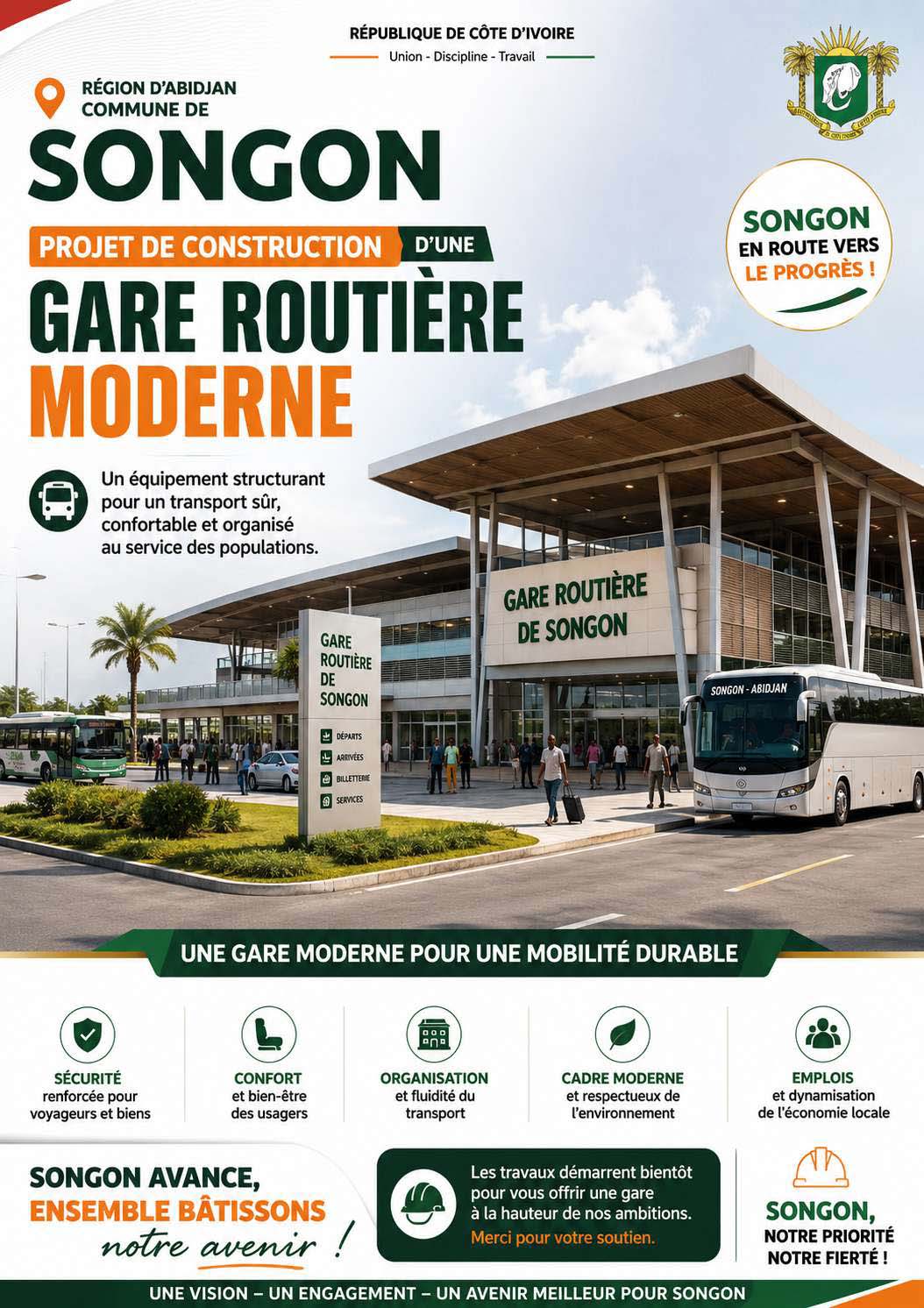 Gare routière moderne de SONGON
